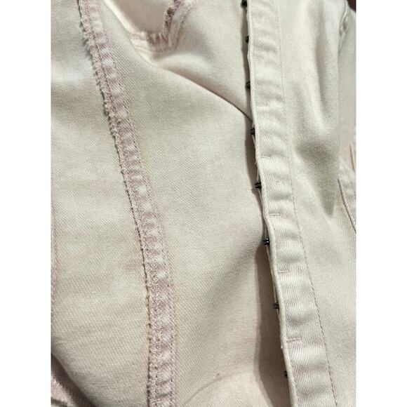 Free People Kenny Slim Women's Denim Light Purple Wash Stretch Top Size XS NEW - Picture 6 of 8